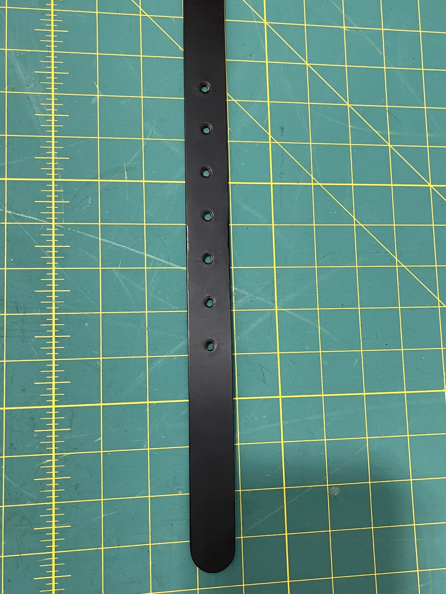Ladies 25mm Black English Bridle Leather Belt
